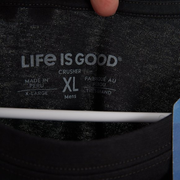 Life Is Good Black Labrador Dog Crusher T-Shirt Men's XL NWT - Picture 4 of 5